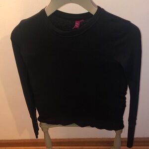 SO Black Long Sleeve Crewneck Top for Kids